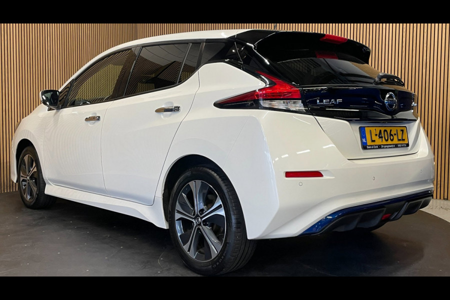 Nissan Leaf E+ N-Connecta 62 kWh|GROTE ACCU|91%SOH|ACC|CARPLAY|CAMERA 360+V+A|STOEL+STUURVERW.|PDC V+A|NAP|NL-AUTO|INCL.BTW|1e EIG