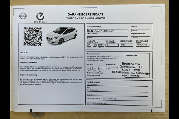 Nissan Leaf E+ N-Connecta 62 kWh|GROTE ACCU|91%SOH|ACC|CARPLAY|CAMERA 360+V+A|STOEL+STUURVERW.|PDC V+A|NAP|NL-AUTO|INCL.BTW|1e EIG