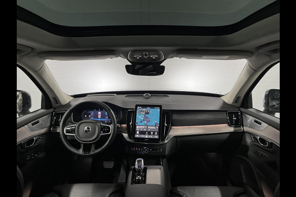 Volvo XC90 2.0 T8 Plug-in hybrid AWD Ultra Dark Luchtvering | Bowers & Wilkins | Adapt. cruise | Open dak | Massage | 360 camera | Head-up | Stoelventilatie/-verwarming | 22" wielen