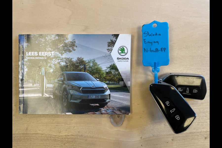 Škoda ENYAQ iV 80|91% SOH|GROTE ACCU|ELEK.TREKHAAK|STOELVERW|CARPLAY/ANDROID|CAMERA|NAVIGATIE|NAP|NL-AUTO|INCL. BTW|1e EIGENAAR|
