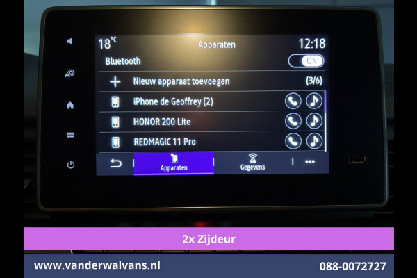 Renault Trafic 2.0 dCi 131pk L2H1 Euro6 Airco | 2x zijdeur | LED | Apple Carplay | Cruisecontrol Parkeersensoren, Bijrijdersbank, 2500kg trekvermogen