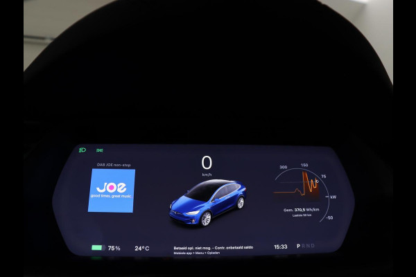 Tesla Model X Long Range | SOH 86% | Panoramadak | Trekhaak | 360 Camera | Stoel & Stuurverwarming | Adaptive cruise | Navigatie | DAB+ | Bluetooth | Climate control | Self-driving | Sfeerverlichting