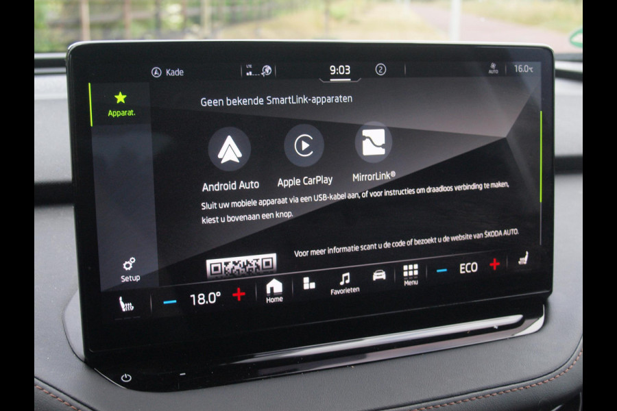 Škoda ENYAQ iV 80 First Edition | Camera | Trekhaak | Leer | Warmtepomp | Sfeerverlichting | Apple Carplay |