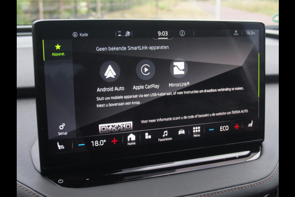 Škoda ENYAQ iV 80 First Edition | Camera | Trekhaak | Leer | Warmtepomp | Sfeerverlichting | Apple Carplay |