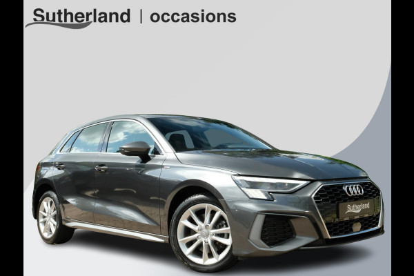 Audi A3 Sportback 40 TFSI S Line 204 PK | Trekhaak afneembaar | Lederen bekleding | Stoelverwarming | Camera | Elektrische achterklep | Dodehoeksensoren | Adaptive cruise control