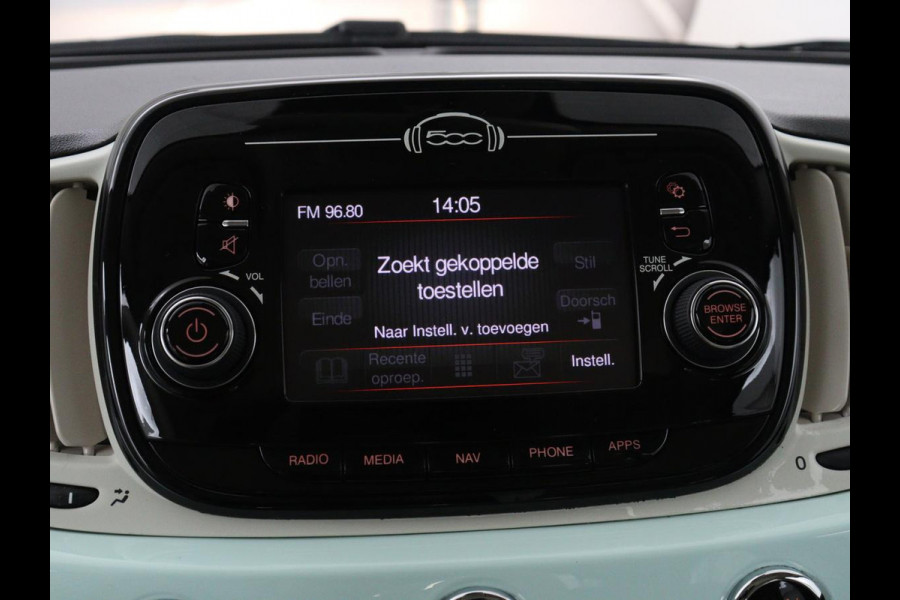 Fiat 500 0.9 TwinAir Turbo Collezione | Panoramadak | DAB | Cruise control | Navigatie | Bluetooth | Full LED | Airco