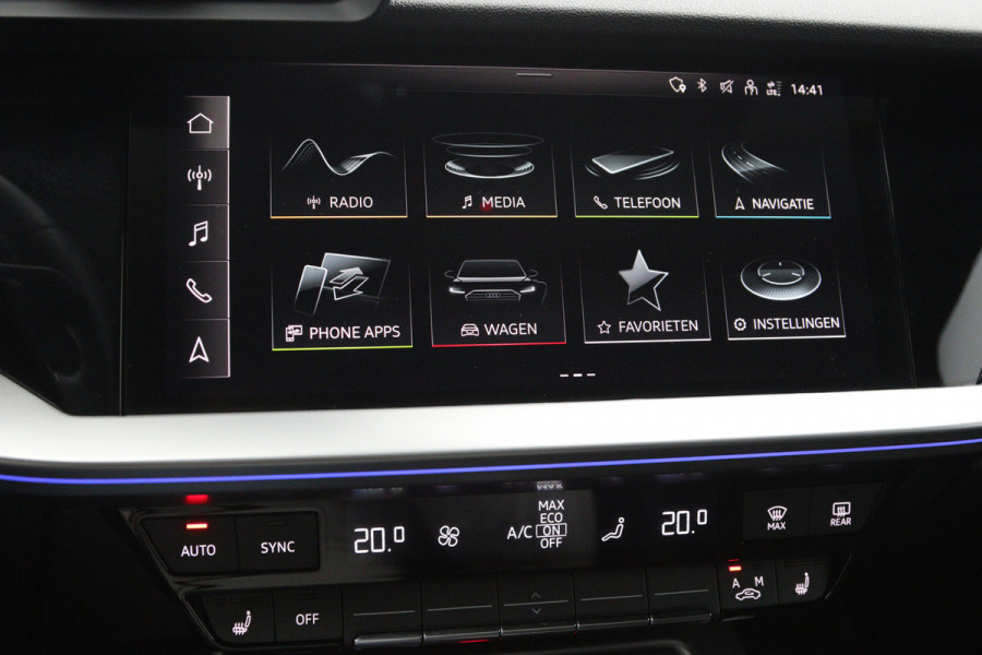 Audi A3 Sportback 40 TFSI e 204 PK S-Line Edition PHEV, RS-Sportstoelen, Stoelverwarming, LED