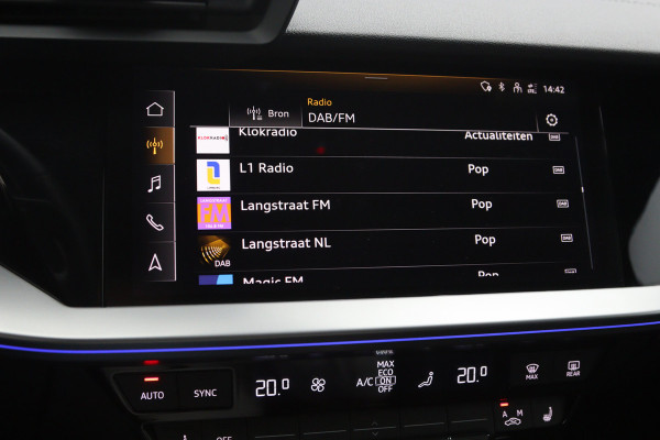 Audi A3 Sportback 40 TFSI e 204 PK S-Line Edition PHEV, RS-Sportstoelen, Stoelverwarming, LED