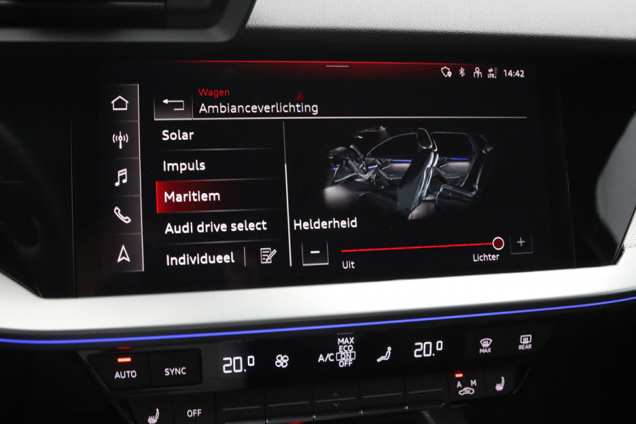 Audi A3 Sportback 40 TFSI e 204 PK S-Line Edition PHEV, RS-Sportstoelen, Stoelverwarming, LED