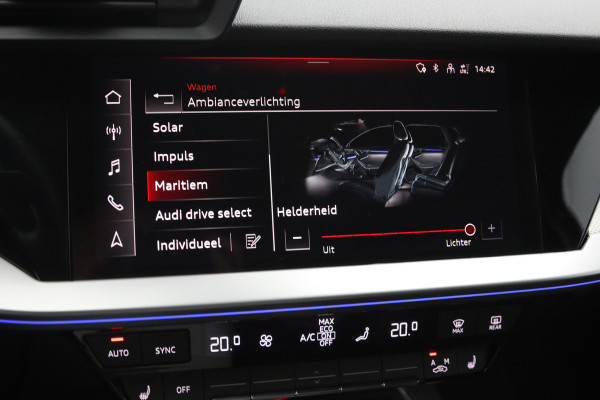Audi A3 Sportback 40 TFSI e 204 PK S-Line Edition PHEV, RS-Sportstoelen, Stoelverwarming, LED