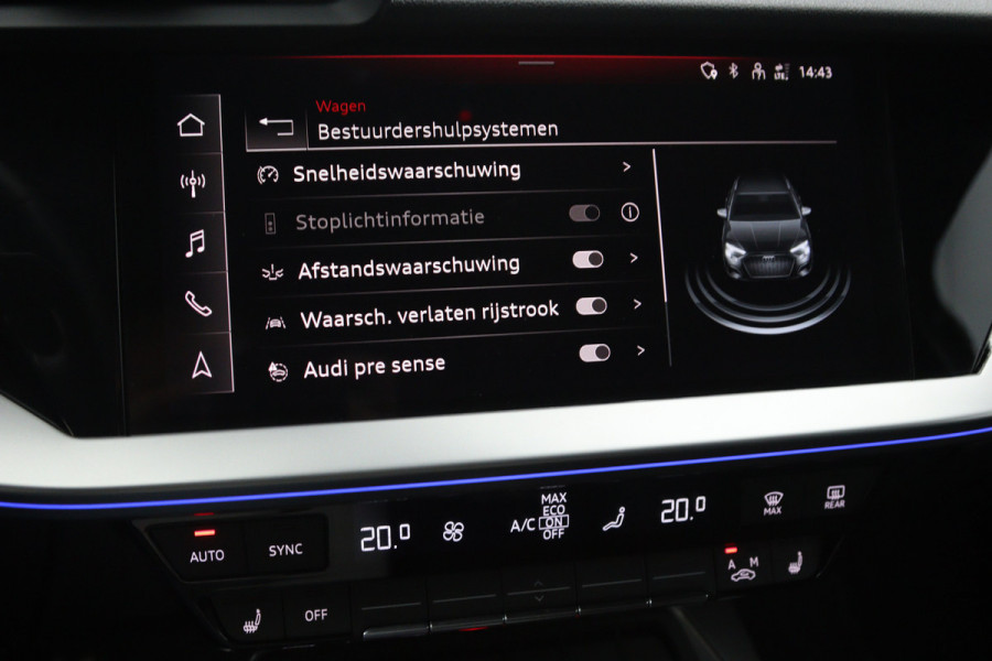 Audi A3 Sportback 40 TFSI e 204 PK S-Line Edition PHEV, RS-Sportstoelen, Stoelverwarming, LED