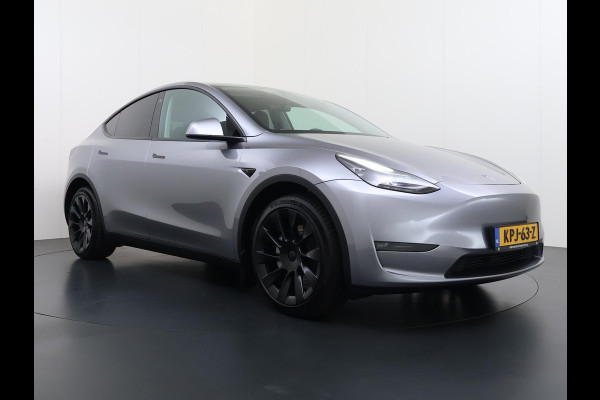 Tesla Model Y Long Range AWD 75 kWh SOH 94%| QUICKSILVER!| TESLA FABRIEKSGARANTIE TOT 02-2028/ 80.000KM | FABRIEKSGARANTIE OP ACCU & AANDRIJFLIJN TOT 2032 OF 192.000 KM | BTW VERREKENBAAR