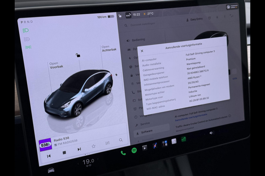 Tesla Model Y Long Range AWD 75 kWh SOH 94%| QUICKSILVER!| TESLA FABRIEKSGARANTIE TOT 02-2028/ 80.000KM | FABRIEKSGARANTIE OP ACCU & AANDRIJFLIJN TOT 2032 OF 192.000 KM | BTW VERREKENBAAR