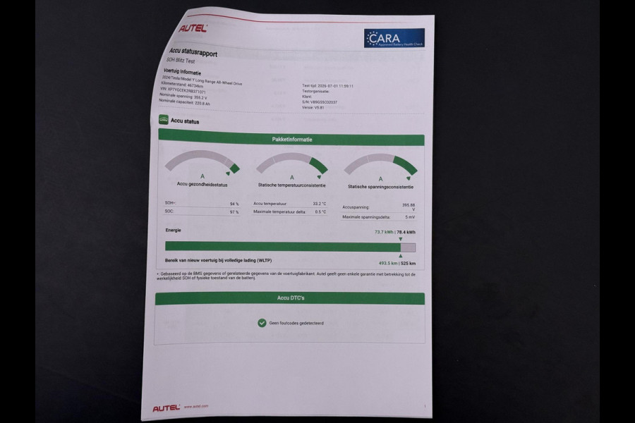 Tesla Model Y Long Range AWD 75 kWh SOH 94%| QUICKSILVER!| TESLA FABRIEKSGARANTIE TOT 02-2028/ 80.000KM | FABRIEKSGARANTIE OP ACCU & AANDRIJFLIJN TOT 2032 OF 192.000 KM | BTW VERREKENBAAR