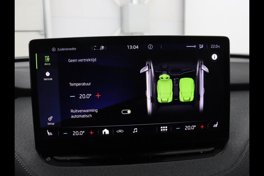 Škoda Enyaq iV 60 | SOH 92.1% | Trekhaak | Stuur/stoel verwarming | Half Leder | Cruise control | Camera | Carplay | Standkachel | Sfeerverlichting | 21''
