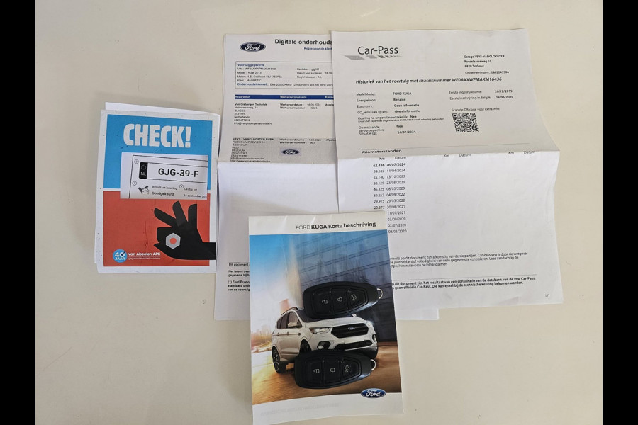 Ford Kuga 1.5 EcoBoost ST Line 19inch, Trekhaak, Navi, Cam, Half Leder