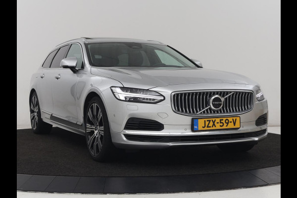 Volvo V90 2.0 T6 Plug In AWD Inscription | SOH 97% | Panoramadak | Head-Up | Leder | Harman/Kardon | 20'' | 360 Camera | Stoelverwarming | Carplay | Full LED | Stuurverwarming | PHEV