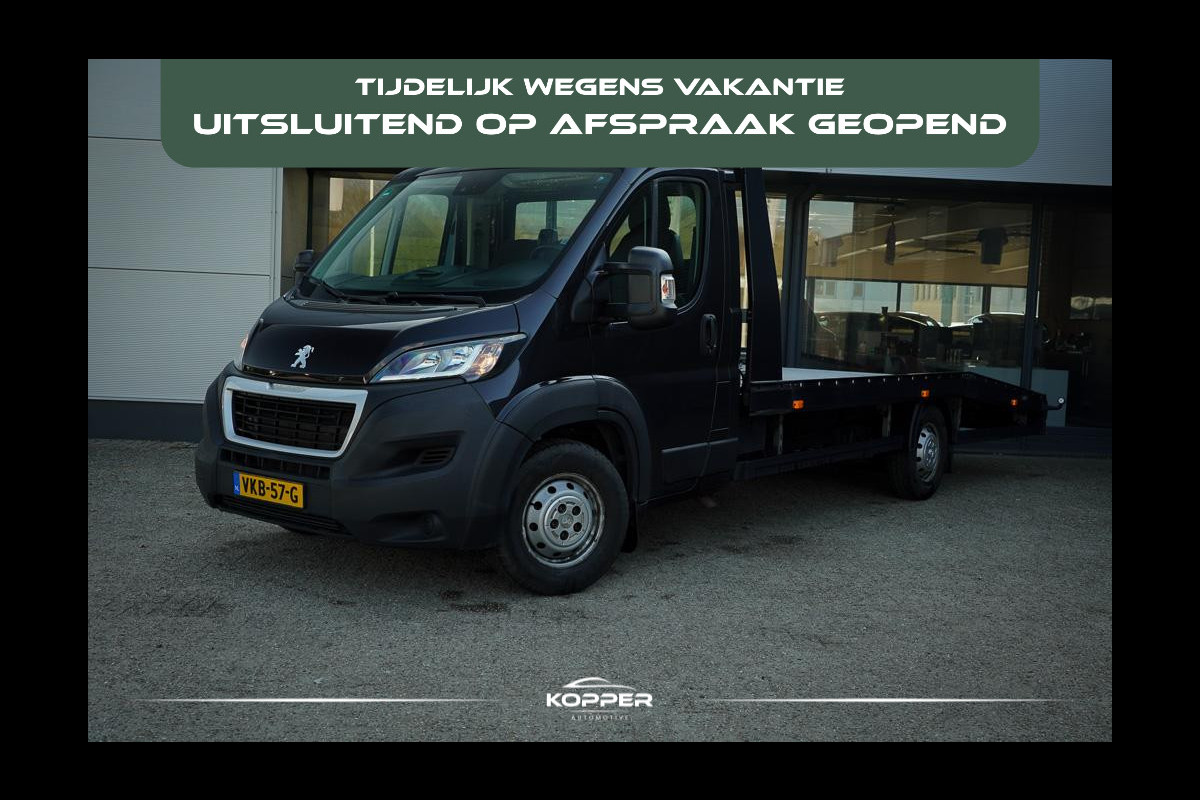 Peugeot Boxer 335 2.2 BlueHDi 165 L3H2 Pro / Oprijwagen / Autotransport / 1290 kg laadgewicht / Luchtvering / Lier / Jegger Alu Opbouw