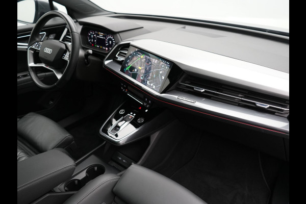 Audi Q4 e-tron 50 quattro S Line 82 kWh 299pk Dealer O.H | Trekhaak Af Fabriek | Panodak | Adaptive Cruise | Camera | Lederen Sportstoelen Memory & Verwarmd | Matrix LED | BLIS | Keyless | Navigatie | Virtual | DAB | 20"L.M |