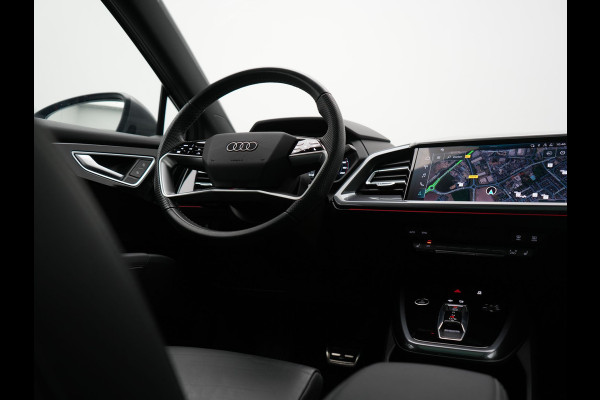 Audi Q4 e-tron 50 quattro S Line 82 kWh 299pk Dealer O.H | Trekhaak Af Fabriek | Panodak | Adaptive Cruise | Camera | Lederen Sportstoelen Memory & Verwarmd | Matrix LED | BLIS | Keyless | Navigatie | Virtual | DAB | 20"L.M |