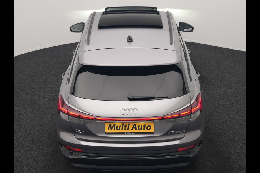 Audi Q4 e-tron 50 quattro S Line 82 kWh 299pk Dealer O.H | Trekhaak Af Fabriek | Panodak | Adaptive Cruise | Camera | Lederen Sportstoelen Memory & Verwarmd | Matrix LED | BLIS | Keyless | Navigatie | Virtual | DAB | 20"L.M |