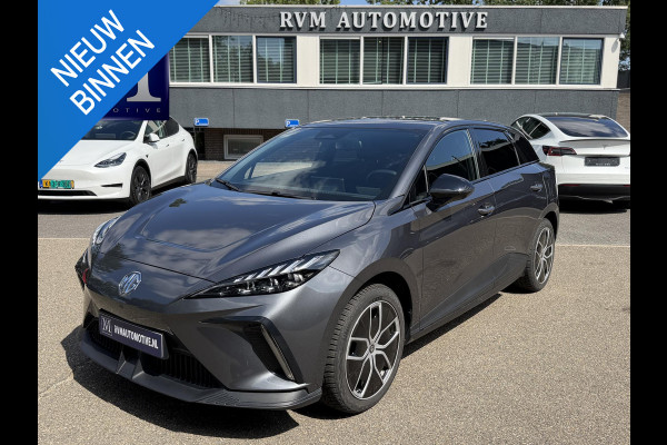MG Mg4 electric Luxury 64 kWh | 360 CAMERA| 7 JAAR MG GARANTIE T/M 03-2031| ELEK. STOEL| DODE HOEK SENSOR| STOEL + STUURVERWARMING| ADAPTIVE CRUISE CONTROL | ALL-IN RIJKLAAR PRIJS |