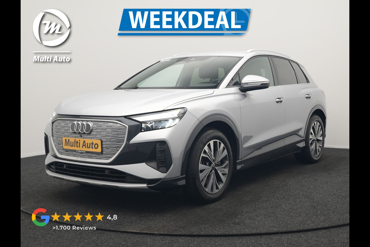 Audi Q4 e-tron 50 quattro Advanced edition 82 kWh 300pk Dealer O.H. | Apple Carplay | Voorstoelen Verwarmd | Navigatie Plus | 19"L.M | LED | Cruise Control | DAB | Virtual |
