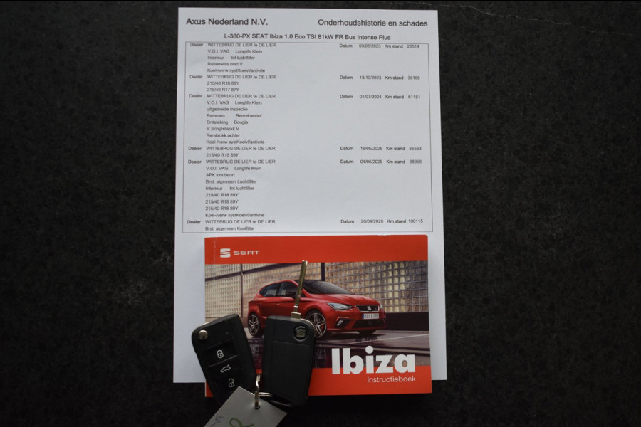 Seat Ibiza 1.0 TSI FR Business Intense Plus | STOELVERWARMING | ADAPT. CRUISE CONTROLE | BEATS | CAMERA | NAP | APPLE CARPLAY