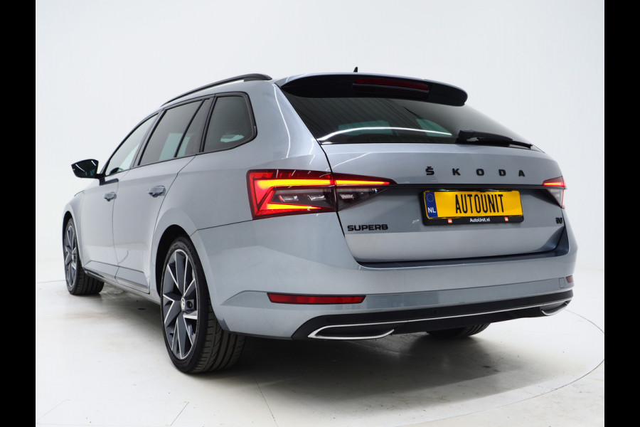 Škoda Superb Combi 1.4 TSI iV Sportline | Leder/Alcantara | Trekhaak | Carbon | 360 | Memory | Keyless | Adaptive Cruise