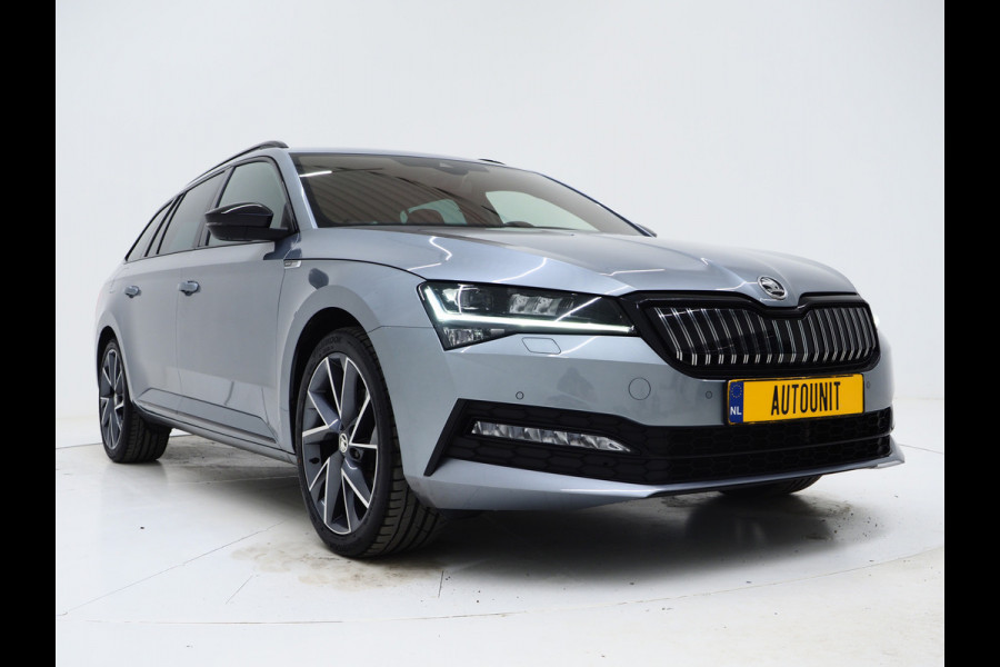 Škoda Superb Combi 1.4 TSI iV Sportline | Leder/Alcantara | Trekhaak | Carbon | 360 | Memory | Keyless | Adaptive Cruise