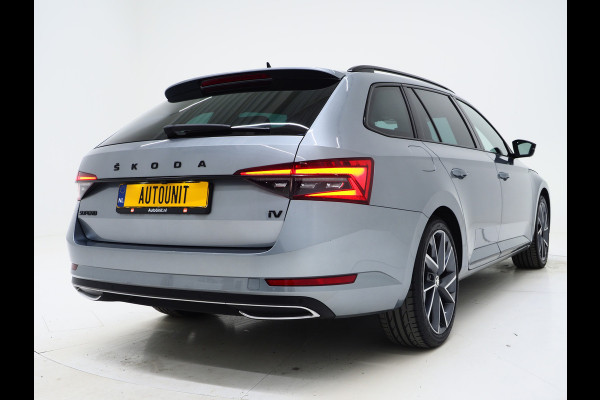 Škoda Superb Combi 1.4 TSI iV Sportline | Leder/Alcantara | Trekhaak | Carbon | 360 | Memory | Keyless | Adaptive Cruise