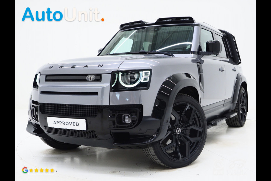 Land Rover Defender 110 2.0 P400e 110 Urban WideTrack Look | Panoramadak | Explorer Pack | Sidesteps | Lightbar | Trekhaak | Meridian