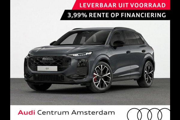 Audi Q3 S edition e-hybrid 272 pk | Techniekpakket Pro | Matrix LED koplampen | S line met microvezel sportstoelen | Optiekpakket zwart-glanzend |