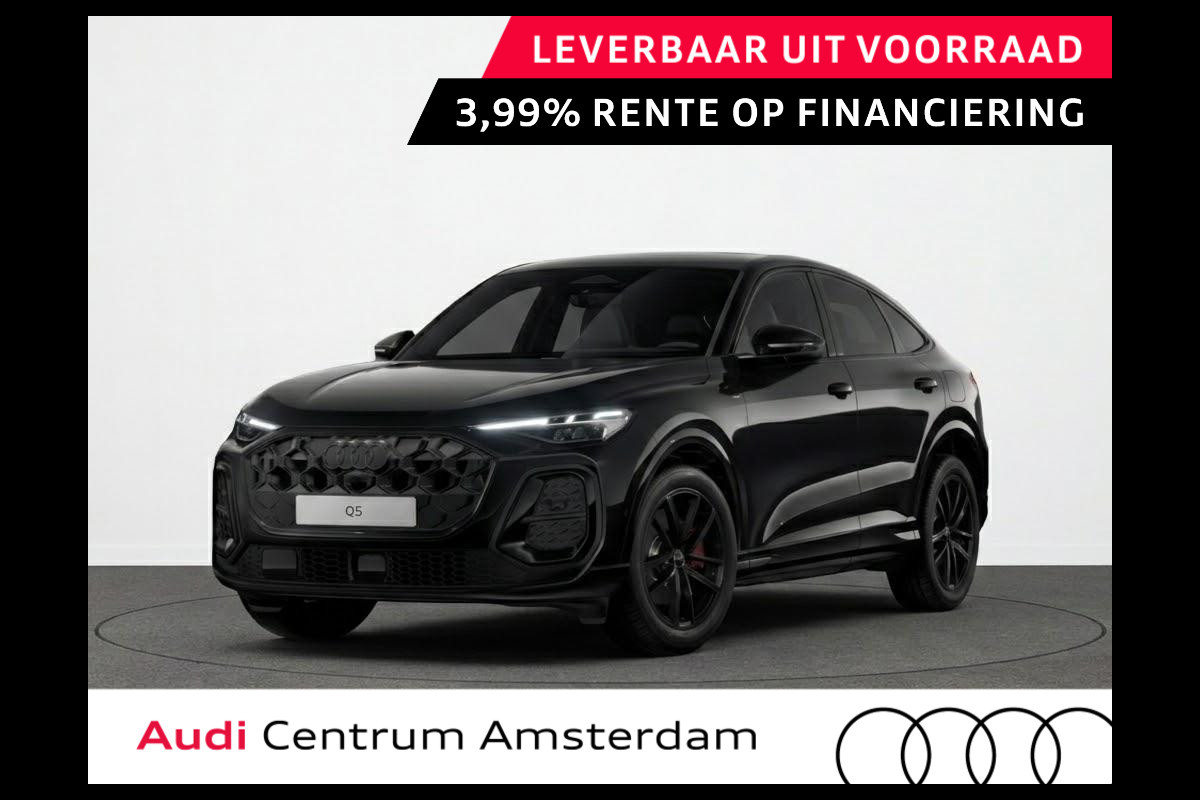 Audi Q5 Sportback S edition e-hybrid 299 pk | Techniekpakket plus | Panorama-glasdak | Adaptieve luchtvering | Sportstoel S leder-kunstl zwart |