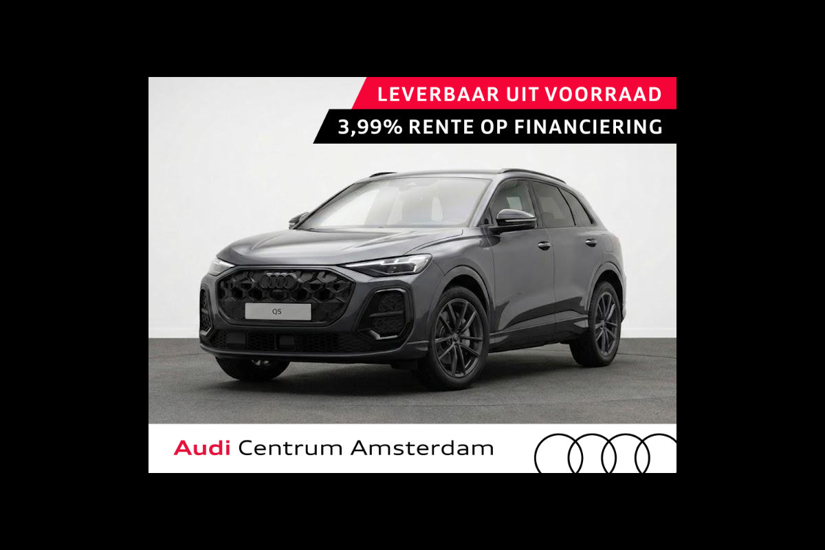 Audi Q5 S edition e-hybrid 299 pk |  Panorama-glasdak |  Techniekpakket plus |  Trekhaak, elektr. wegklapbaar |  MMI bijrijdersdisplay |