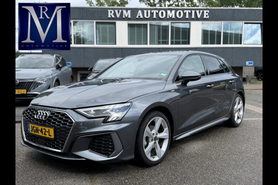 Audi A3 Sportback 35 TFSI S edition | 3X S-LINE IN & EXTERIEUR + ONDERSTEL | MILD-HYBRIDE  | NAVI + CARPLAY | STOELVERWARMING | CAMERA | ALL SEASON BANDEN | FULL LED | RIJKLAAR MET 12 MND BOVAG GARANTIE |