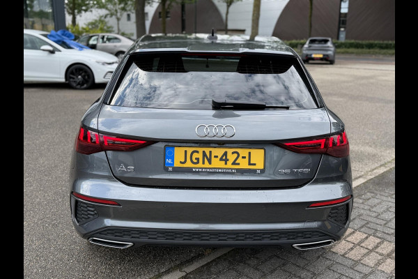 Audi A3 Sportback 35 TFSI S edition | 3X S-LINE IN & EXTERIEUR + ONDERSTEL | MILD-HYBRIDE  | NAVI + CARPLAY | STOELVERWARMING | CAMERA | ALL SEASON BANDEN | FULL LED | RIJKLAAR MET 12 MND BOVAG GARANTIE |