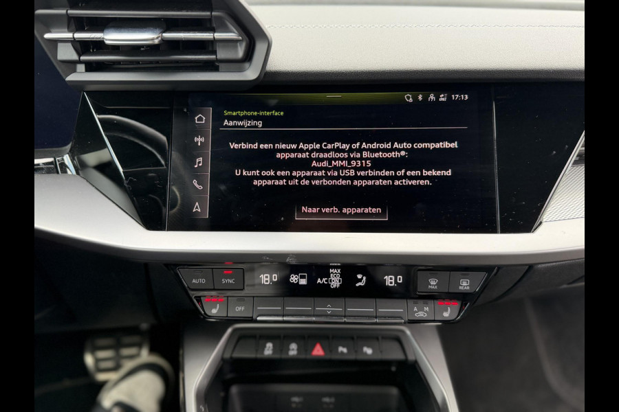 Audi A3 Sportback 35 TFSI S edition | 3X S-LINE IN & EXTERIEUR + ONDERSTEL | MILD-HYBRIDE  | NAVI + CARPLAY | STOELVERWARMING | CAMERA | ALL SEASON BANDEN | FULL LED | RIJKLAAR MET 12 MND BOVAG GARANTIE |