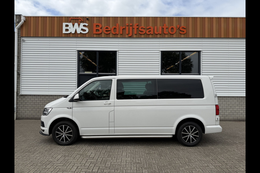 Volkswagen Transporter 2.0 TDI 150pk DSG automaat L2H1 DC 5 persoons Highline / vaste prijs rijklaar € 32.950 ex btw / lease vanaf € 538 / leer / cruise / airco / trekhaak 2500 kg / navigatie / euro 6 / bpm vrij !