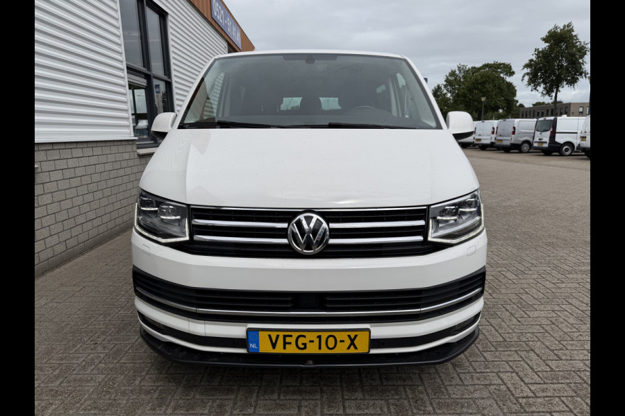Volkswagen Transporter 2.0 TDI 150pk DSG automaat L2H1 DC 5 persoons Highline / vaste prijs rijklaar € 32.950 ex btw / lease vanaf € 538 / leer / cruise / airco / trekhaak 2500 kg / navigatie / euro 6 / bpm vrij !