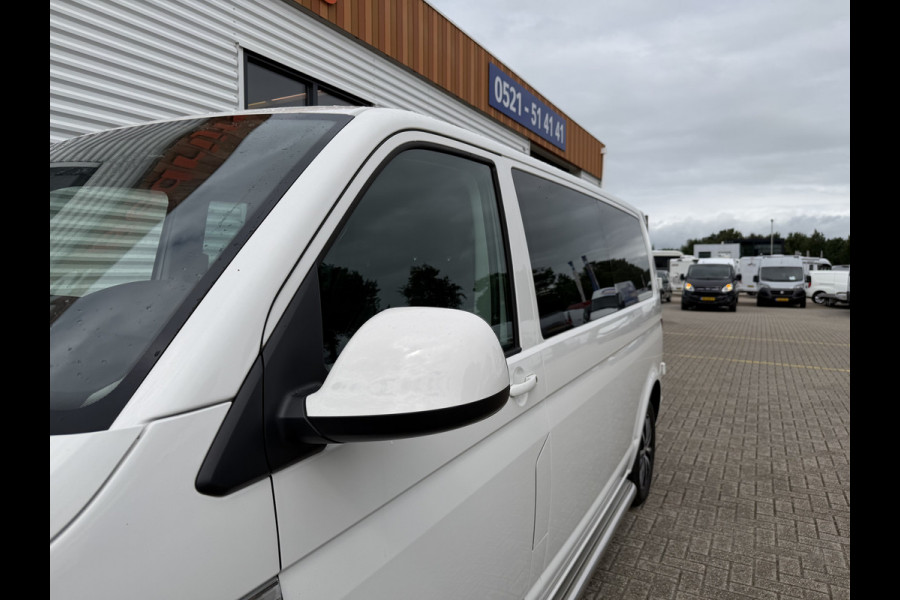 Volkswagen Transporter 2.0 TDI 150pk DSG automaat L2H1 DC 5 persoons Highline / vaste prijs rijklaar € 32.950 ex btw / lease vanaf € 538 / leer / cruise / airco / trekhaak 2500 kg / navigatie / euro 6 / bpm vrij !