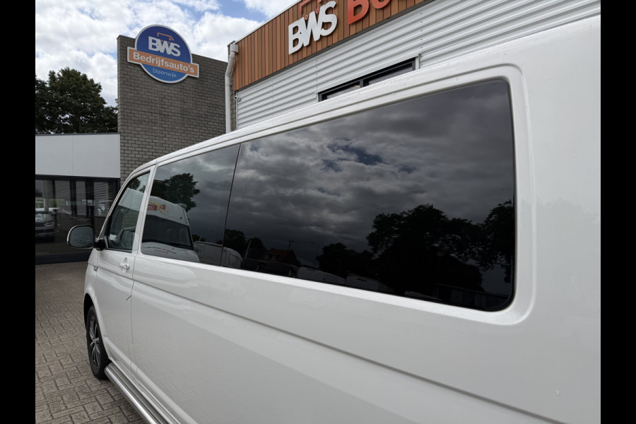 Volkswagen Transporter 2.0 TDI 150pk DSG automaat L2H1 DC 5 persoons Highline / vaste prijs rijklaar € 32.950 ex btw / lease vanaf € 538 / leer / cruise / airco / trekhaak 2500 kg / navigatie / euro 6 / bpm vrij !