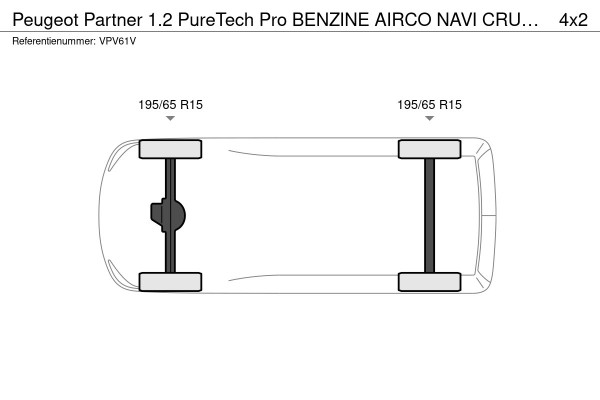 Peugeot Partner 1.2 PureTech Pro BENZINE AIRCO NAVI CRUISE CONTROL PDC SCHUIFDEUR