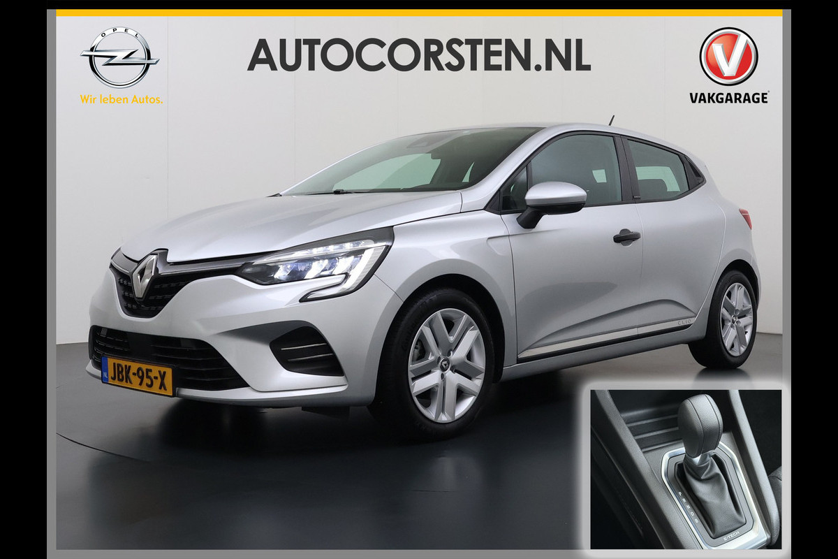 Renault Clio 1.6 E-Tech Hybrid Keyless Apple/Android Lane-dep. CruiseControl Usb Navi Regensensor Aut.Verlichting Isofix Ecc Pdc Dab Bordherkenning Elek.Ramen/Spiegels 140 Zen