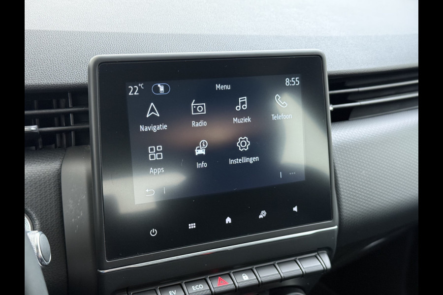 Renault Clio 1.6 E-Tech Hybrid Keyless Apple/Android Lane-dep. CruiseControl Usb Navi Regensensor Aut.Verlichting Isofix Ecc Pdc Dab Bordherkenning Elek.Ramen/Spiegels 140 Zen