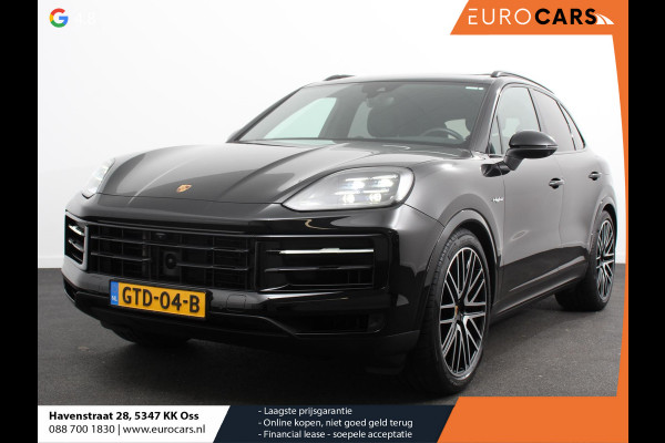 Porsche Cayenne 3.0 E-Hybrid Akrapovic met soundbox Luchtvering Leder Panoramadak Camera Navigatie Elektrische comfortstoelen DAB+ Led Adaptieve cruise control Climate control Lichtmetalen velgen Apple Carplay/ Android Auto
