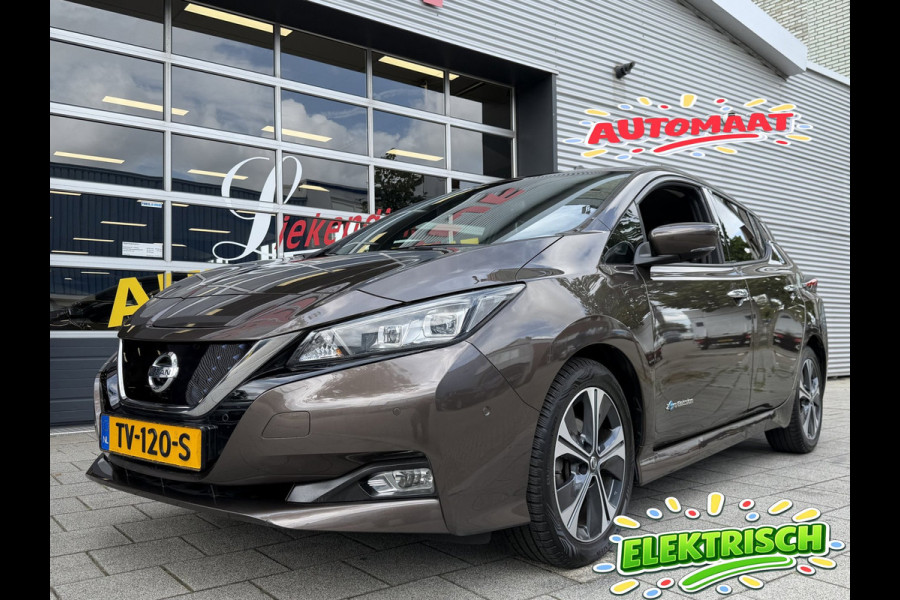 Nissan Leaf Tekna 40 kWh - Automaat I Navigatie I Camera 360 I PDC I LED I Leer I Sport velgen I Dealer onderhouden