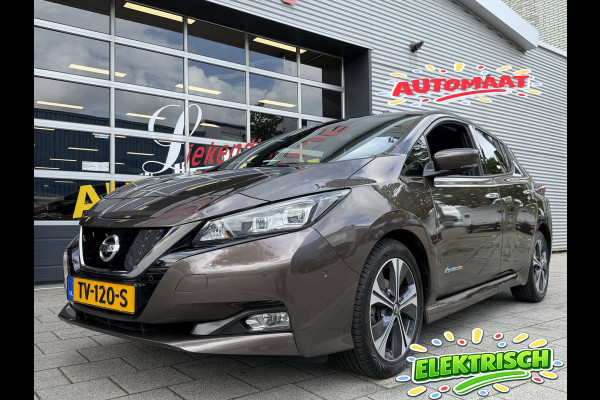 Nissan Leaf Tekna 40 kWh - Automaat I Navigatie I Camera 360 I PDC I LED I Leer I Sport velgen I Dealer onderhouden