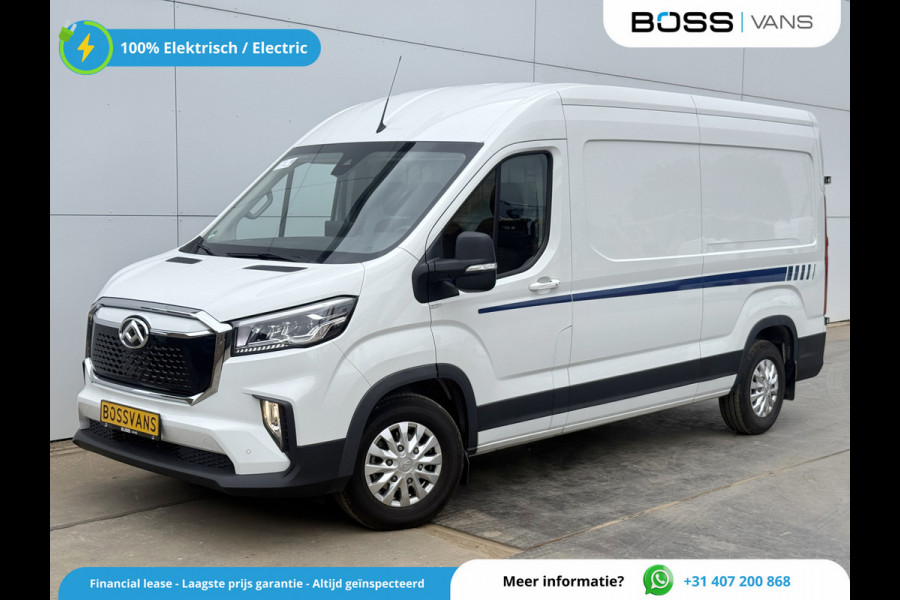 Maxus eDeliver 9 72kWh 204PK Elektrisch 72kWh 280km WLTP L3H2 ACC Stoelverwarming Snelladen LED Carplay Parkeersensoren v+a Airco BPM Vrij