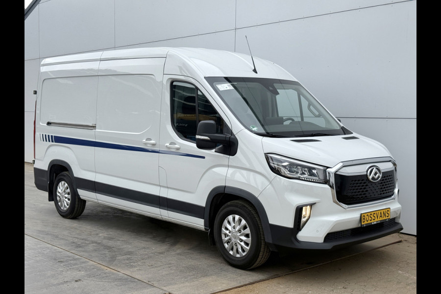 Maxus eDeliver 9 72kWh 204PK Elektrisch 72kWh 280km WLTP L3H2 ACC Stoelverwarming Snelladen LED Carplay Parkeersensoren v+a Airco BPM Vrij